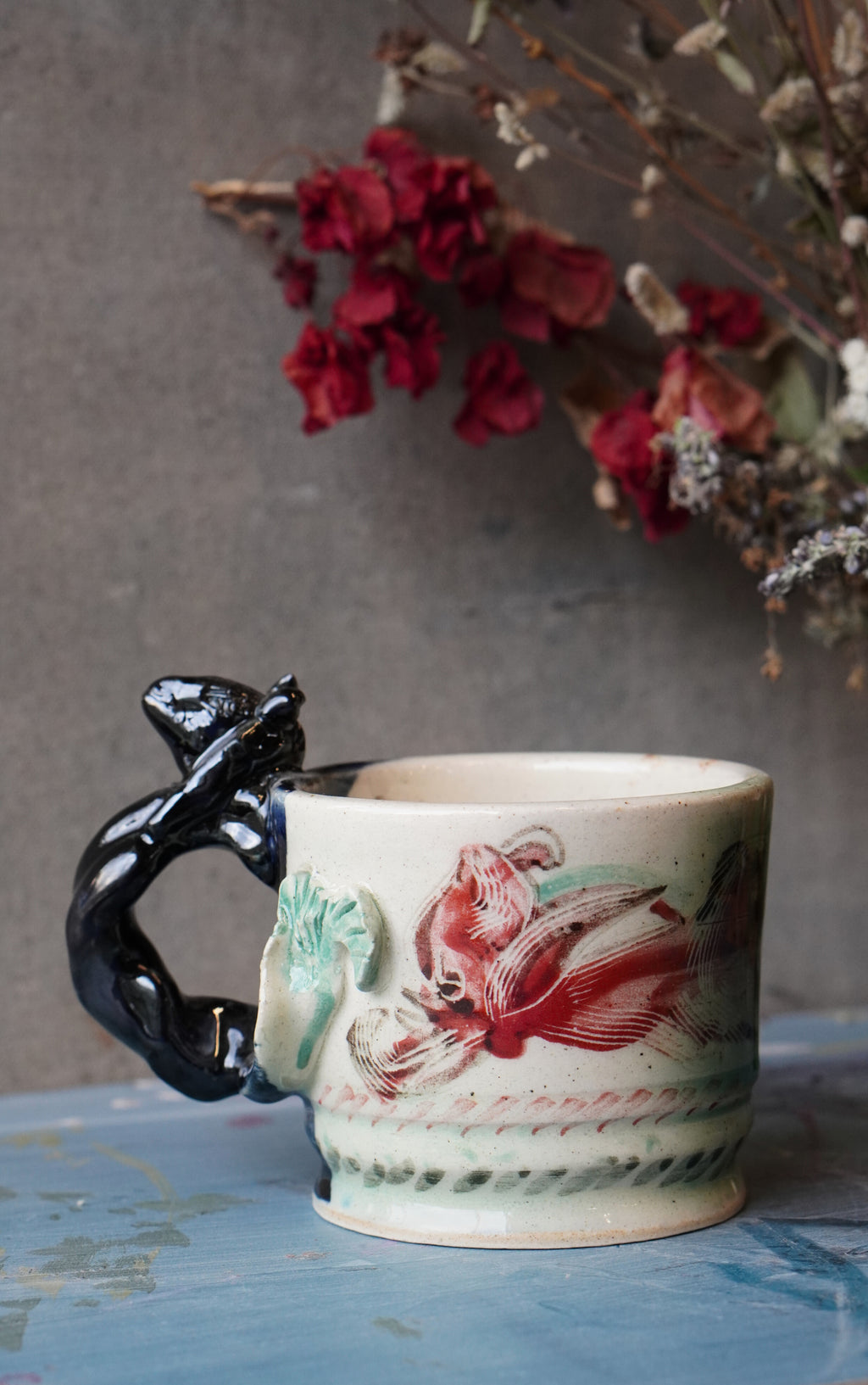 Red Fin Story Mug