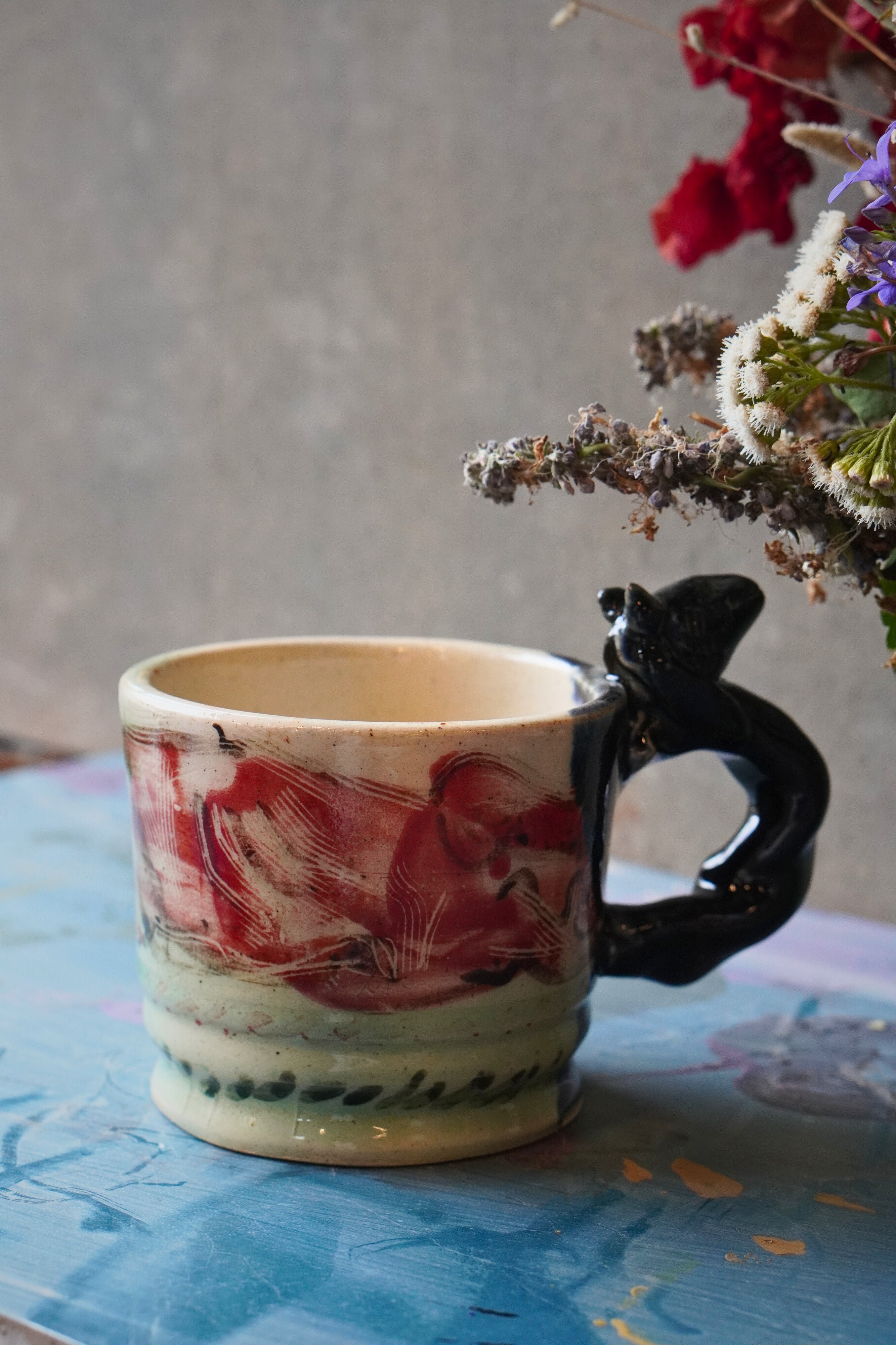 Red Fin Story Mug