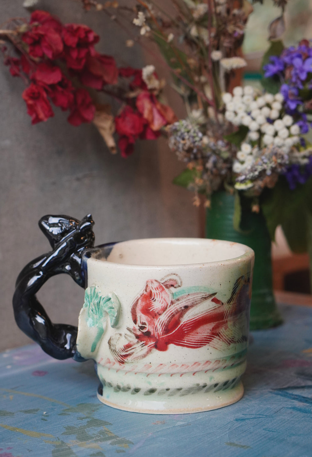 Red Fin Story Mug